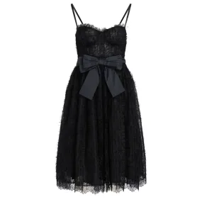 Elisabetta Franchi Robe en dentelle noire