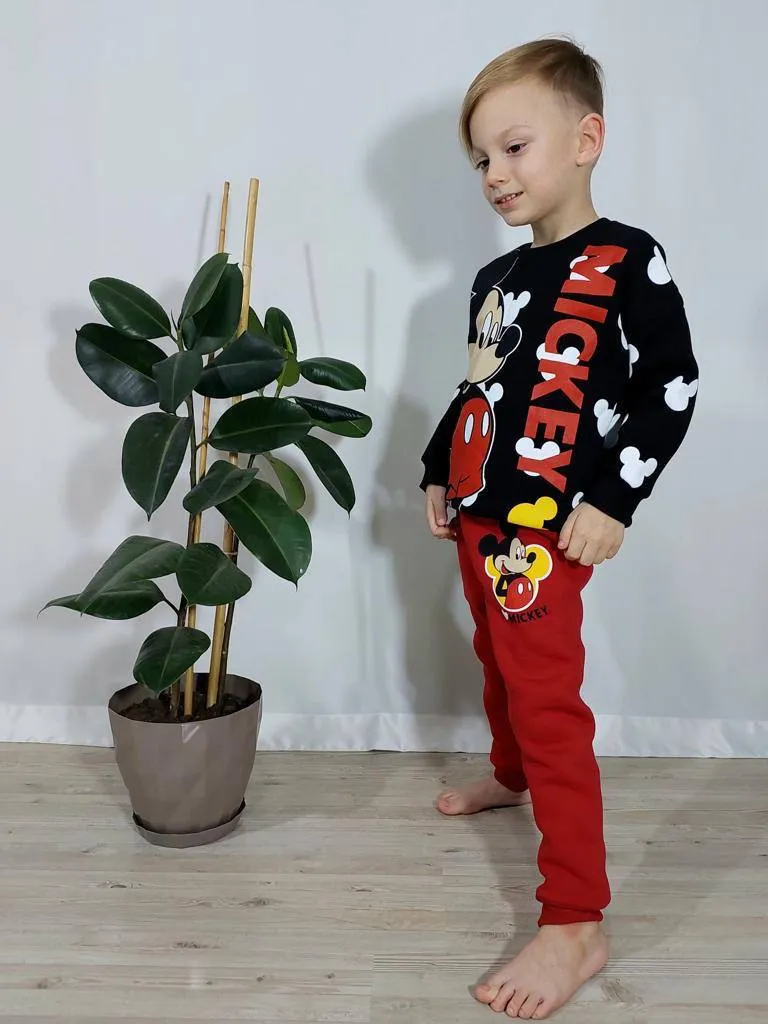 Ensemble 2 pièces pantalon jogging et chandail MICKEY de 3 à 10 ans