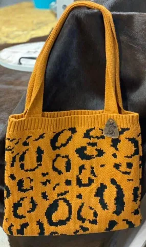 Ensemble de sacs en pull léopard pour femme