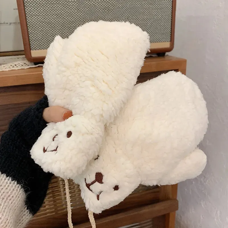 Esmee - Moufles en peluche avec protection douce et chaude