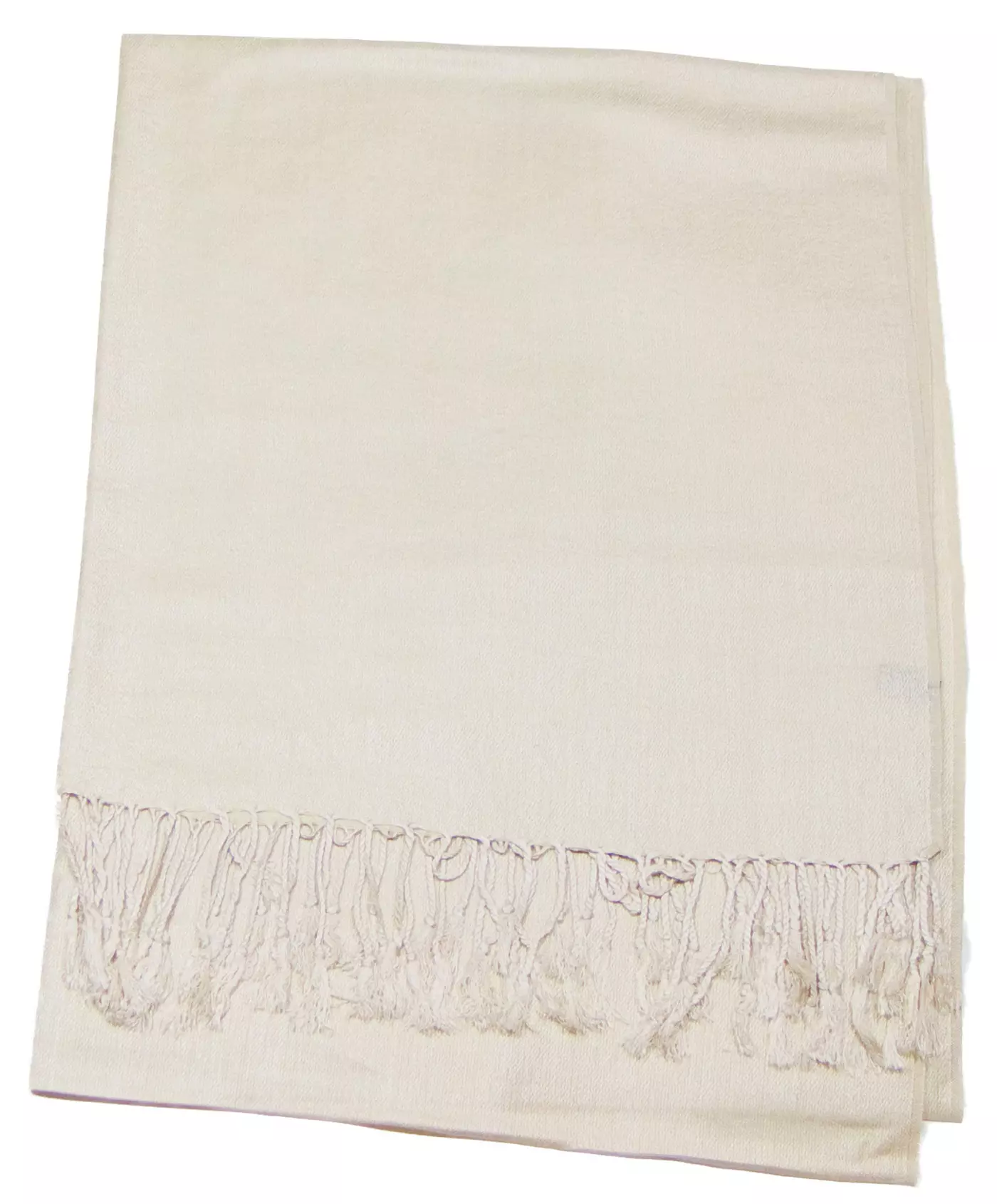 Etole pashmina beige clair uni Sacha