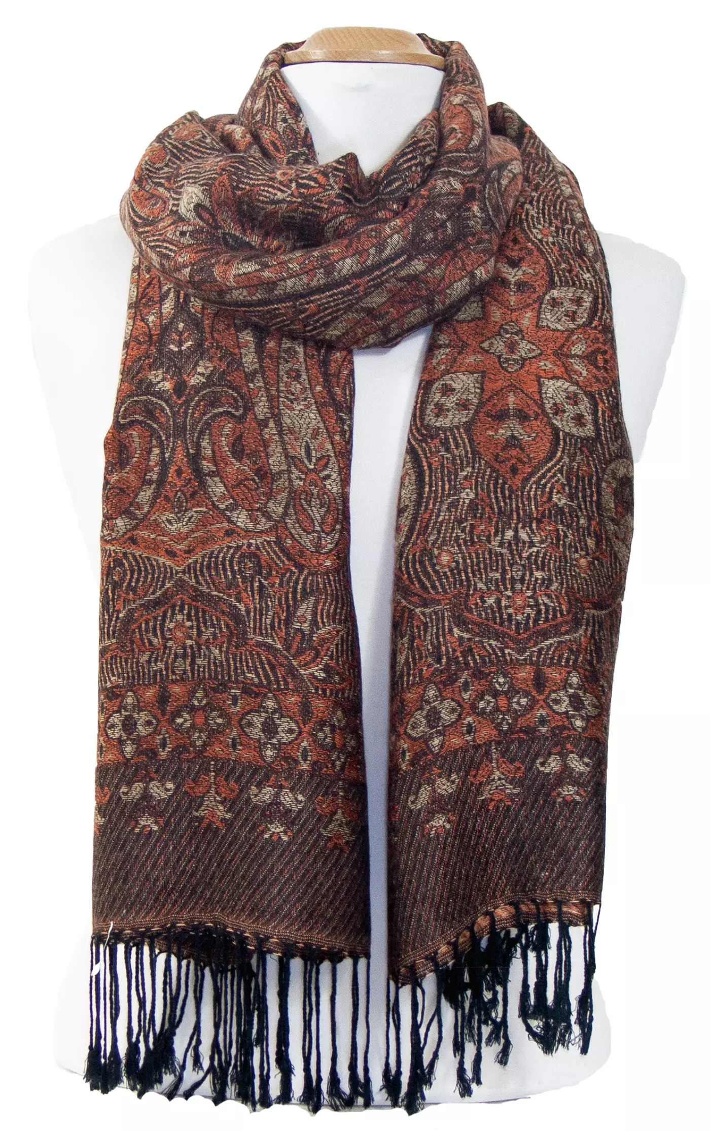 Etole pashmina camel motifs baroques