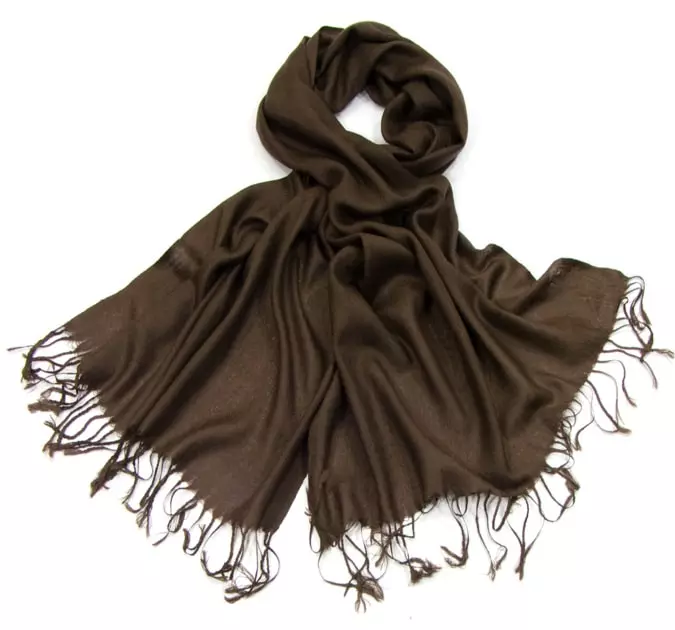 Etole pashmina chocolat