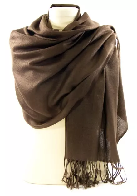 Etole pashmina chocolat