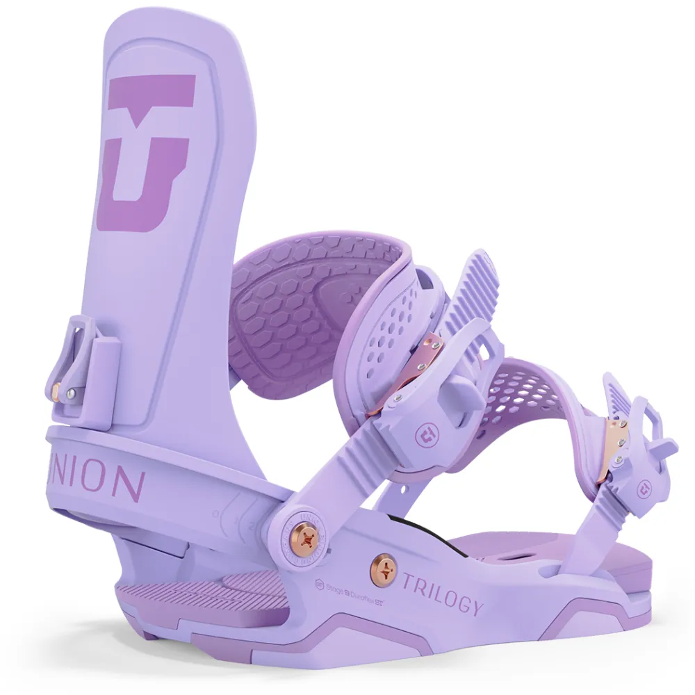 Fixations de snowboard Team Trilogy Lavender 2025 pour femmes