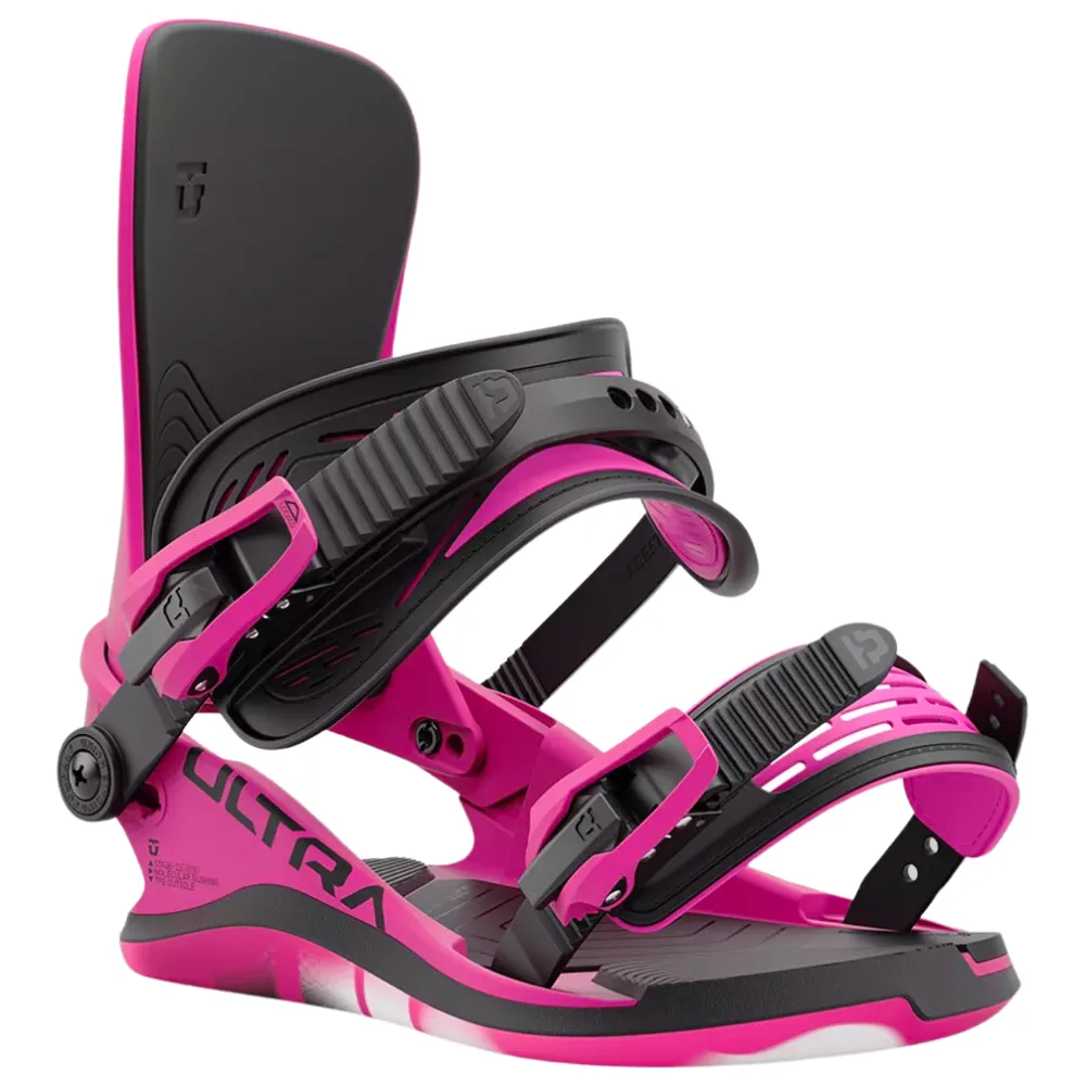 Fixations de snowboard Ultra Hot Pink 2025 pour femmes