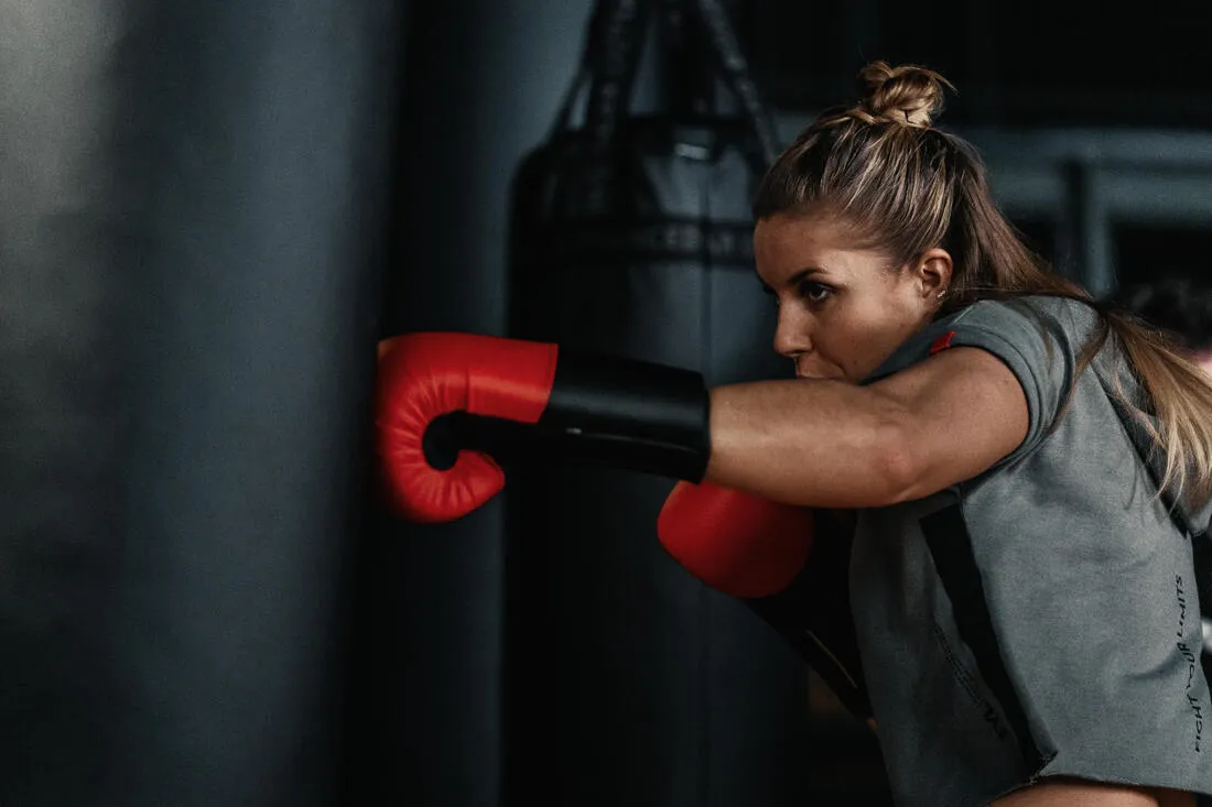 GANTS DE BOXE 100 - ROUGE