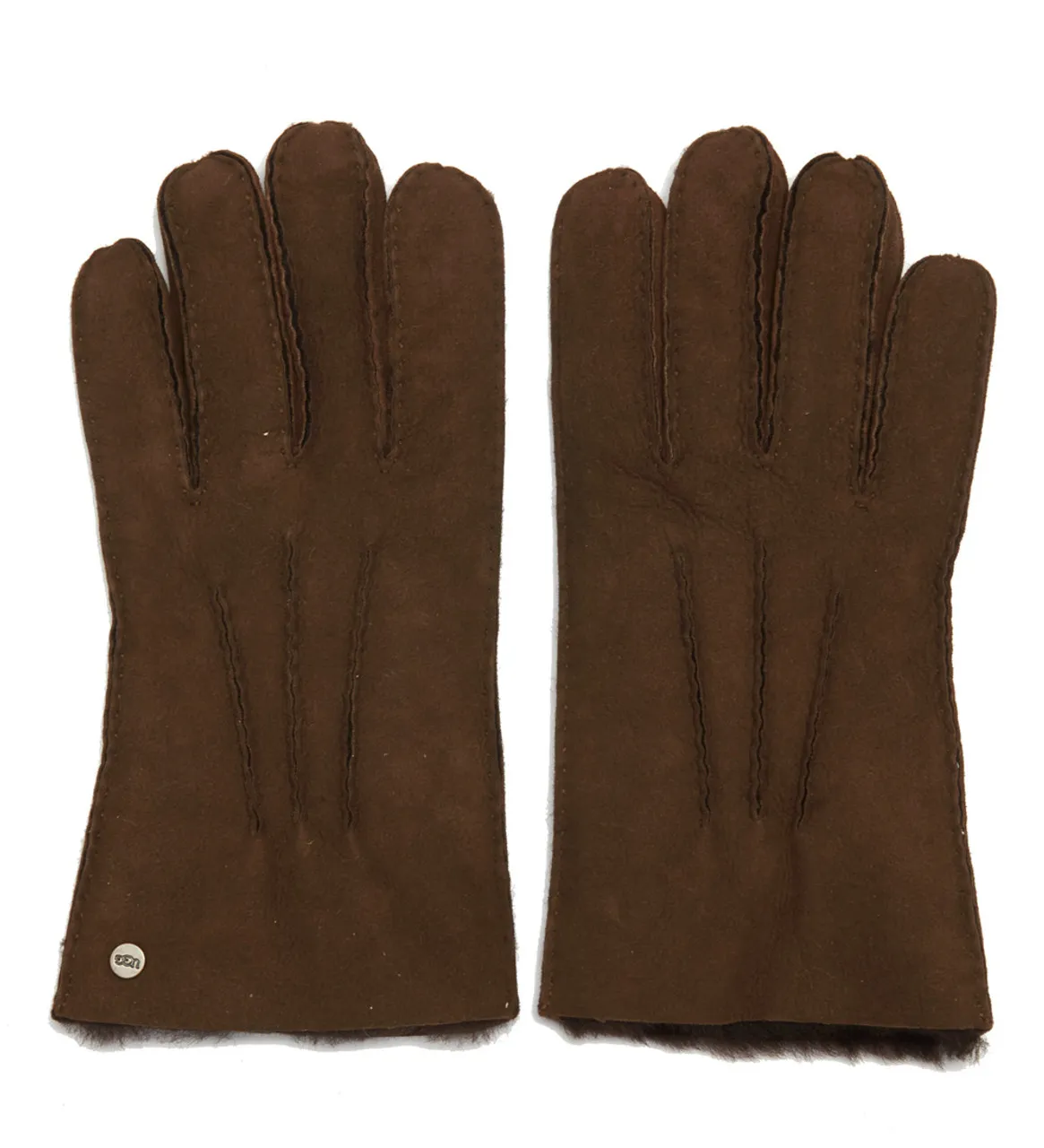 Gants UGG en daim marron