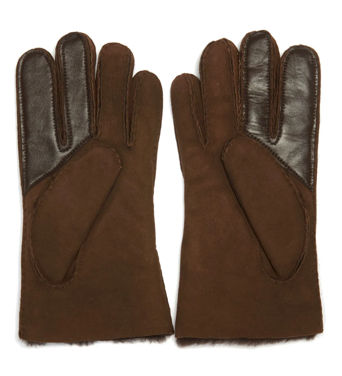 Gants UGG en daim marron