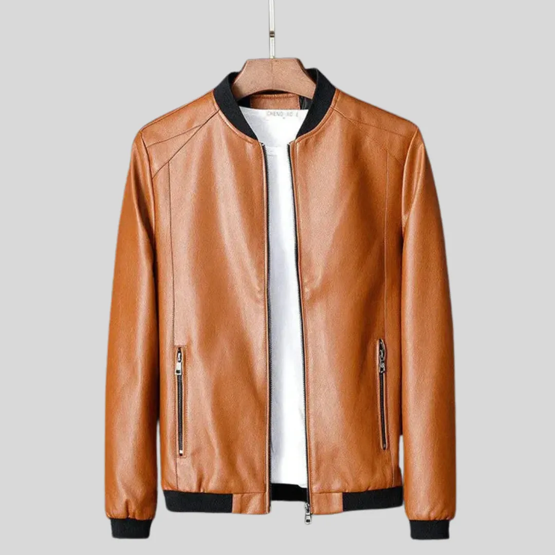 Garrick - Blouson cuir bomber homme