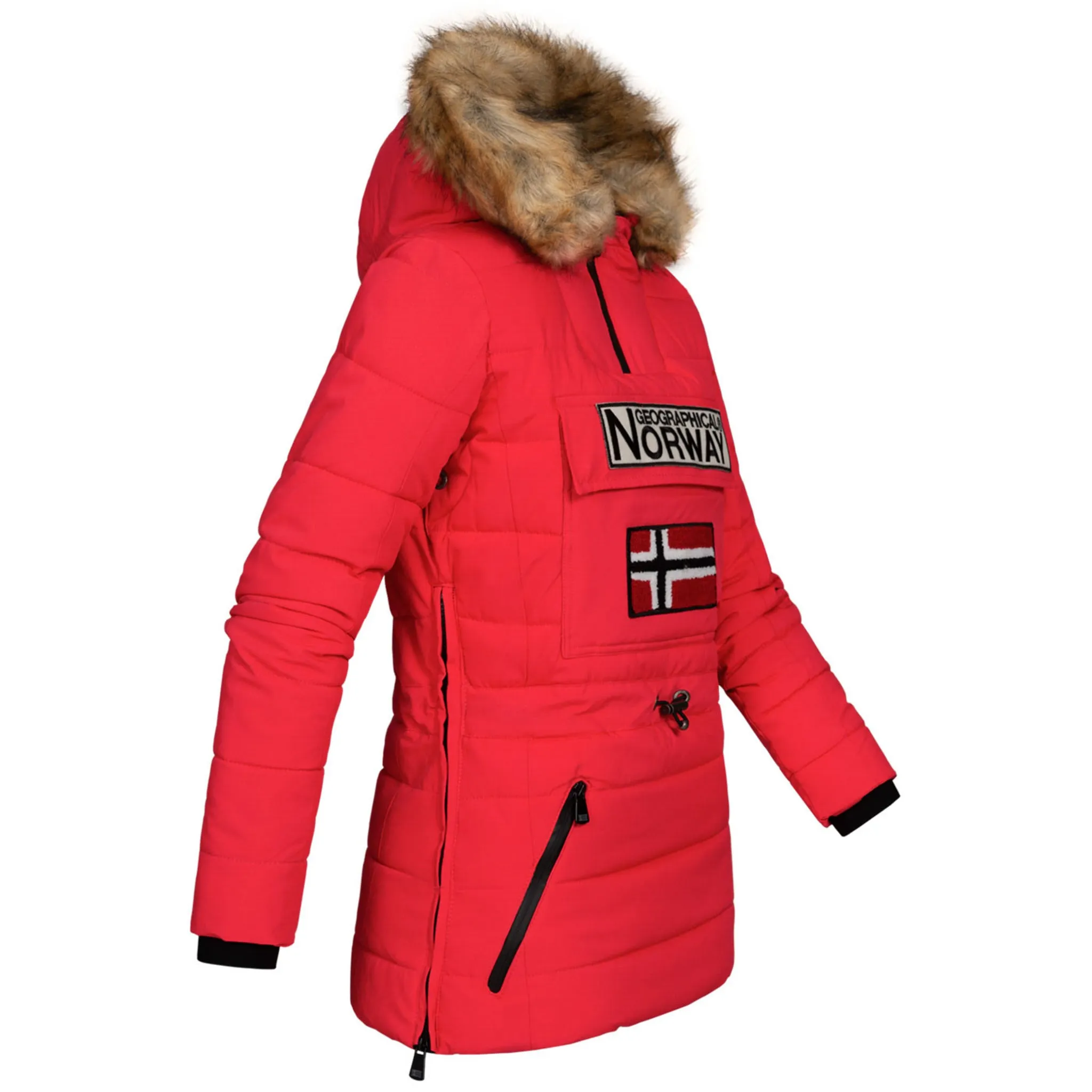 Geographical Norway Belinda Femme - Doudoune matelassée Rouge