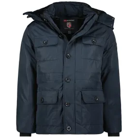 Geographical Norway Coucou Homme - Parka Multi-Poches Boutonnées Marine