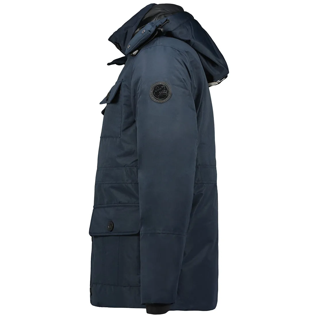 Geographical Norway Coucou Homme - Parka Multi-Poches Boutonnées Marine