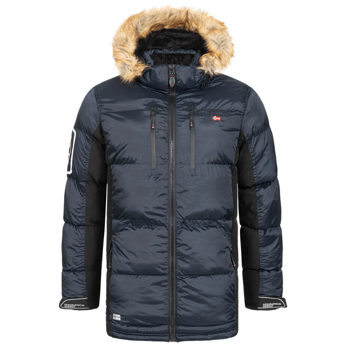 Geographical Norway Danone Homme - Parka homme bi - matière Marine