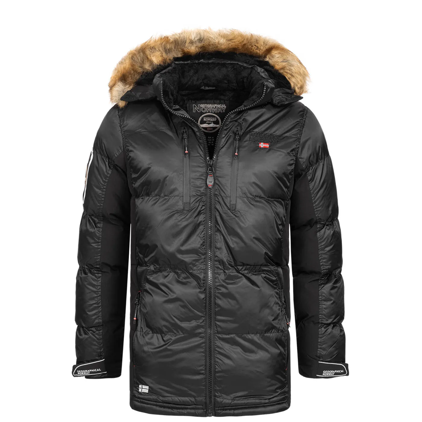 Geographical Norway Danone Homme - Parka homme bi - matière Noir