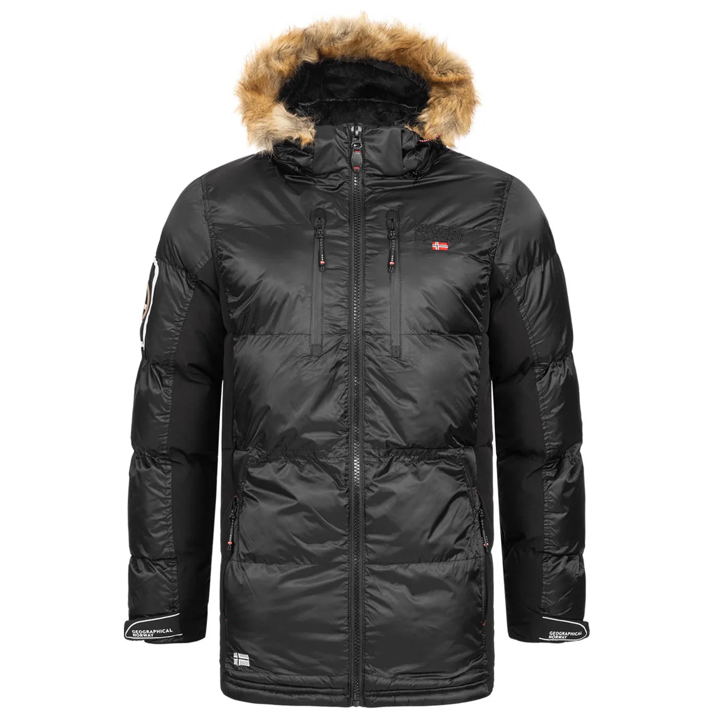 Geographical Norway Danone Homme - Parka homme bi - matière Noir