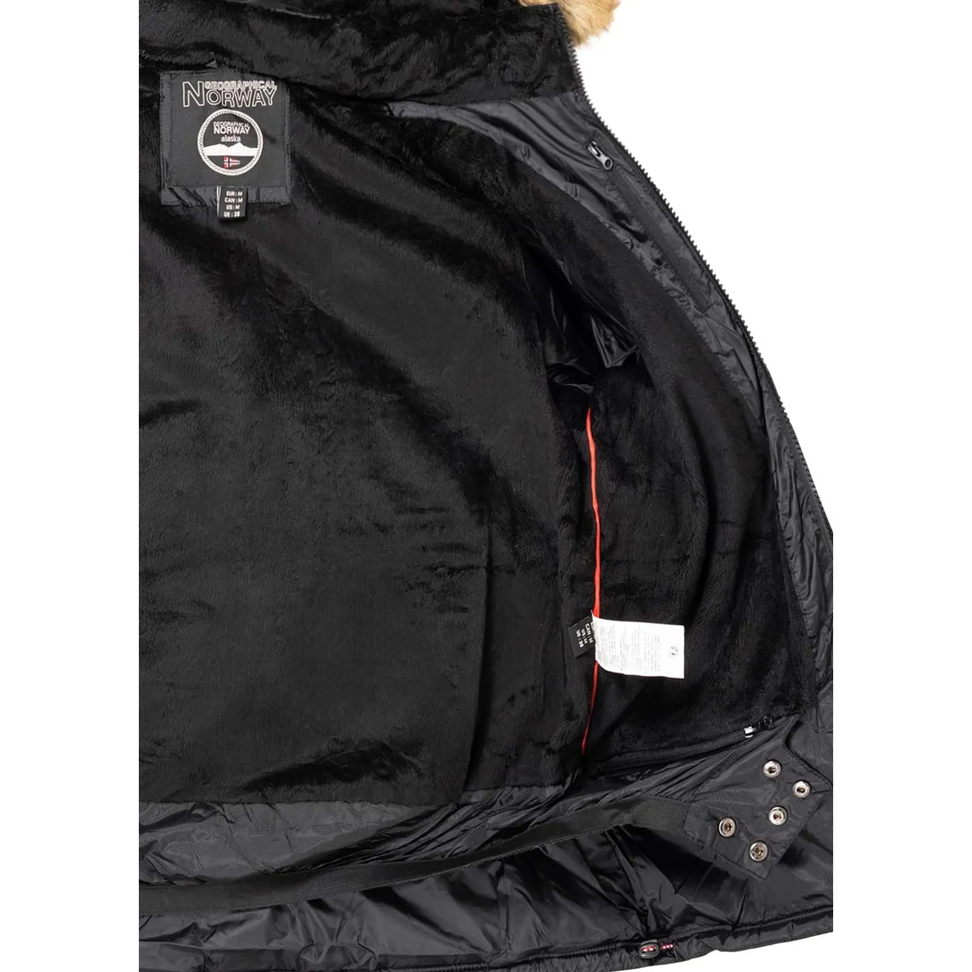 Geographical Norway Danone Homme - Parka homme bi - matière Noir