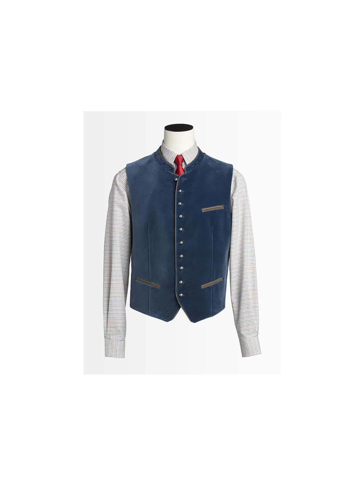 Gilet Autrichien en velours lisse