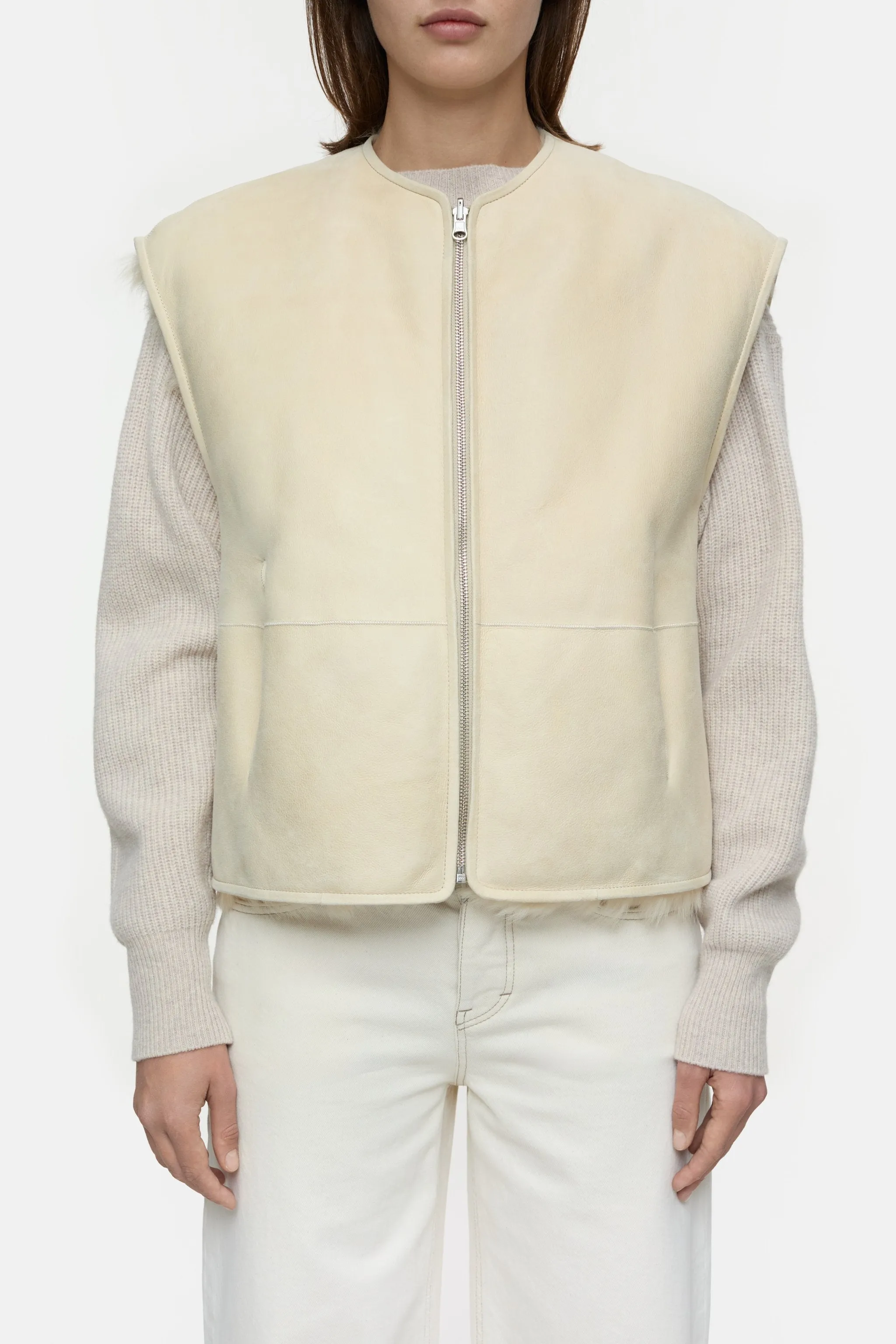 Gilet en peau d'agneau raw silk CLOSED