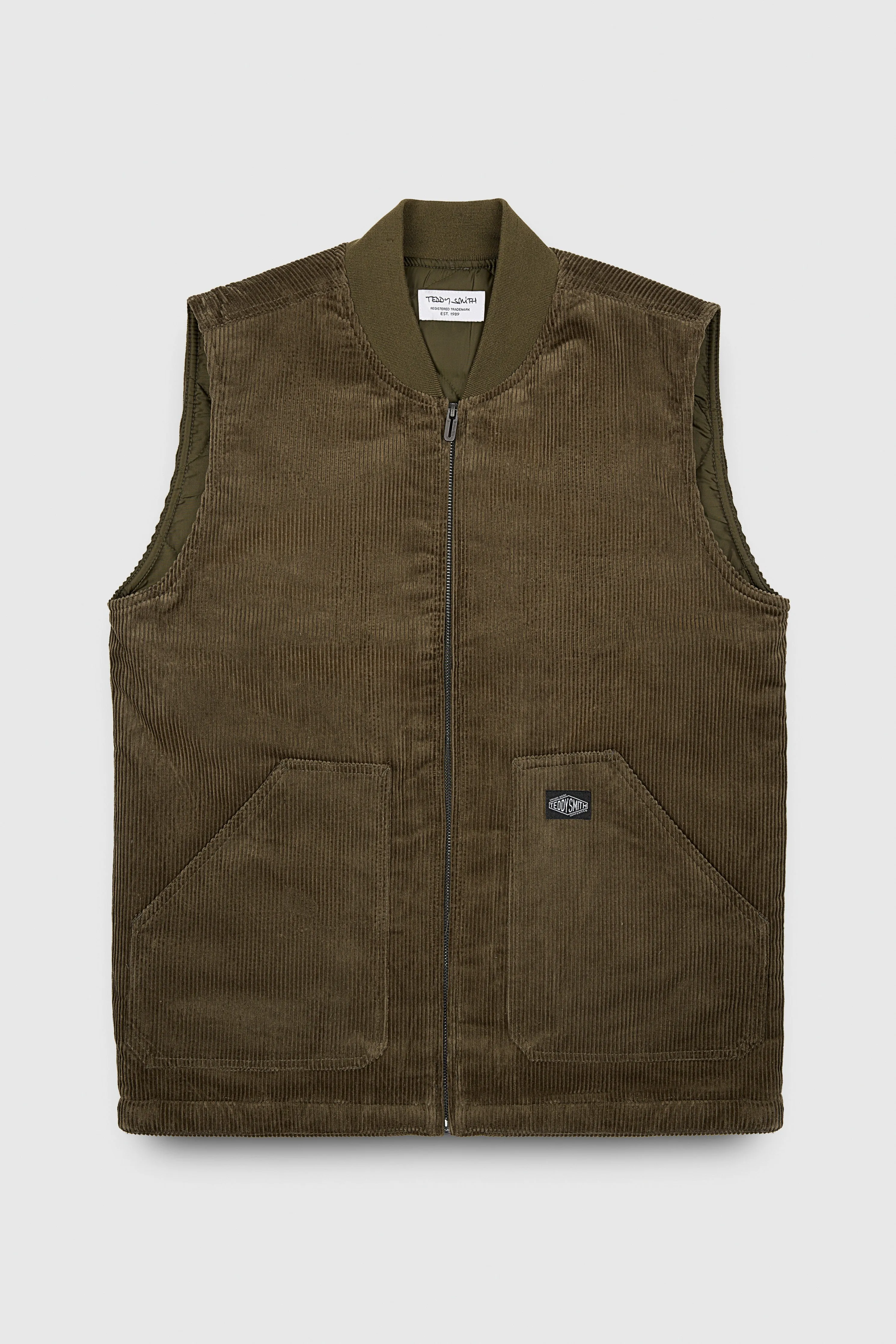 Gilet G-AMERY ZIP MILITARY KAKI