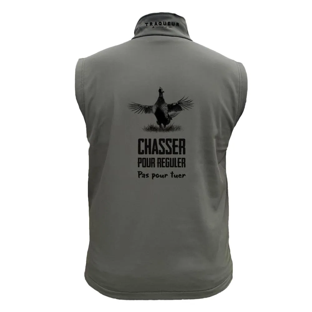 Gilet softshell  – Chasser pour réguler pas pour tuer Faisan