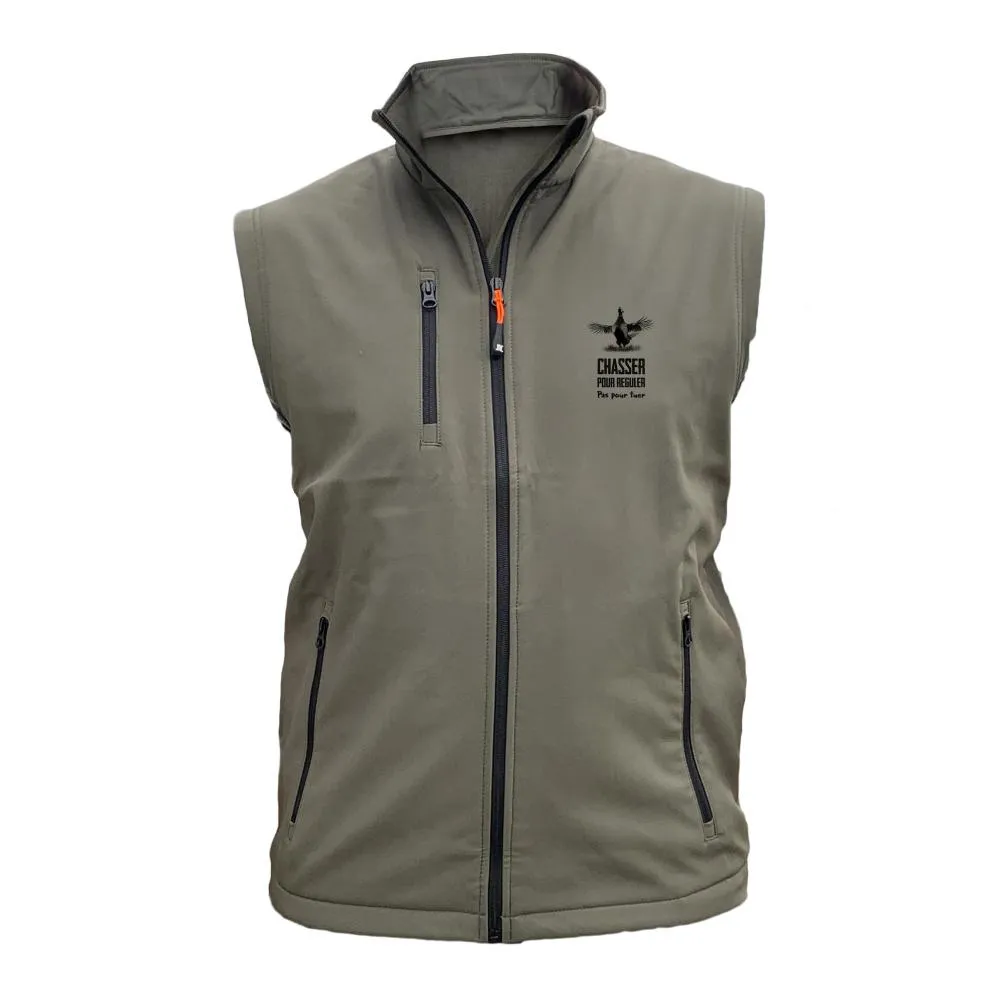 Gilet softshell  – Chasser pour réguler pas pour tuer Faisan