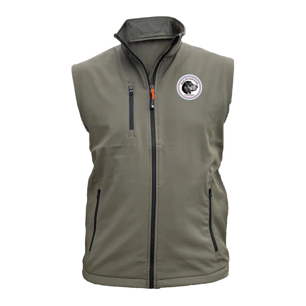 Gilet softshell – Ecusson Bleu de Gascogne