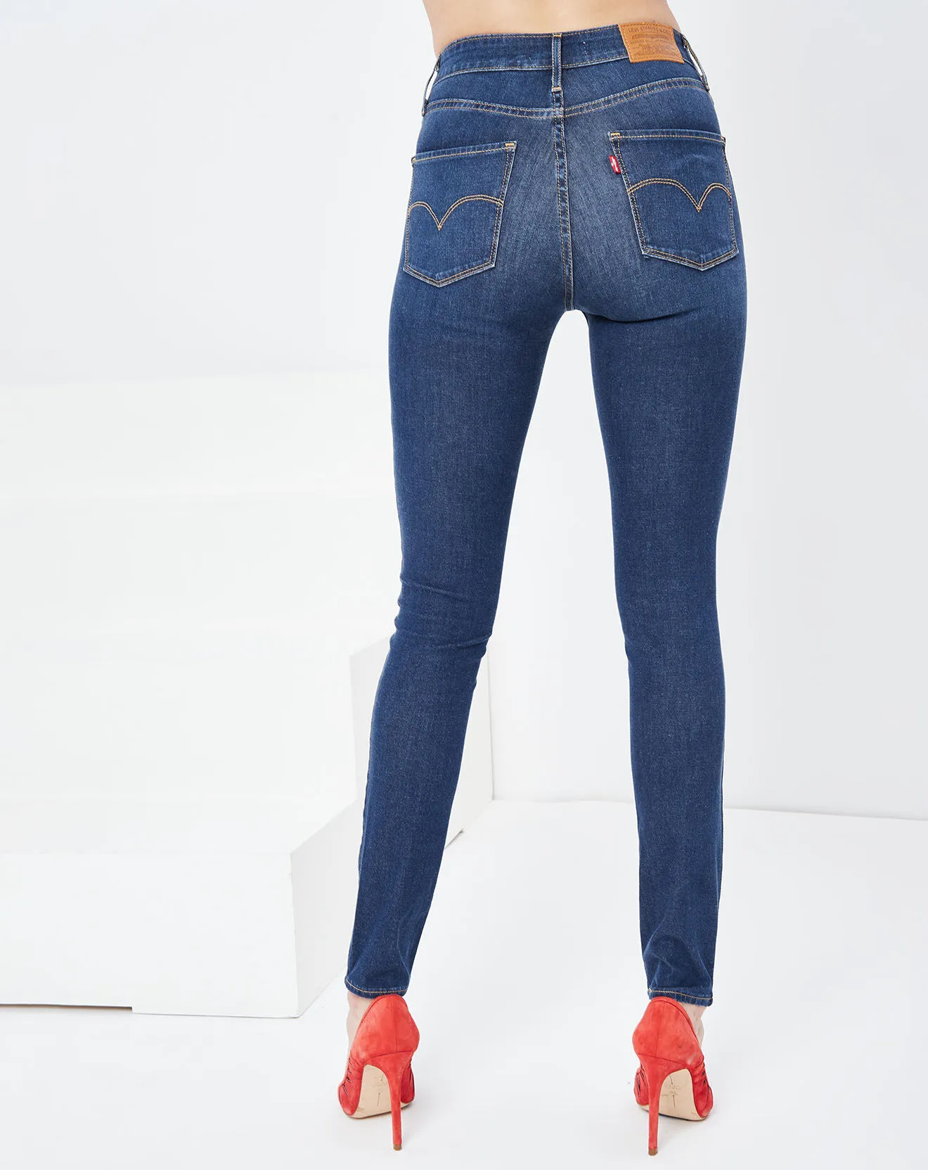 Jean 721 High Skinny Up For Grabs bleu