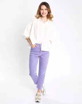 Jean 90's bord franc violet