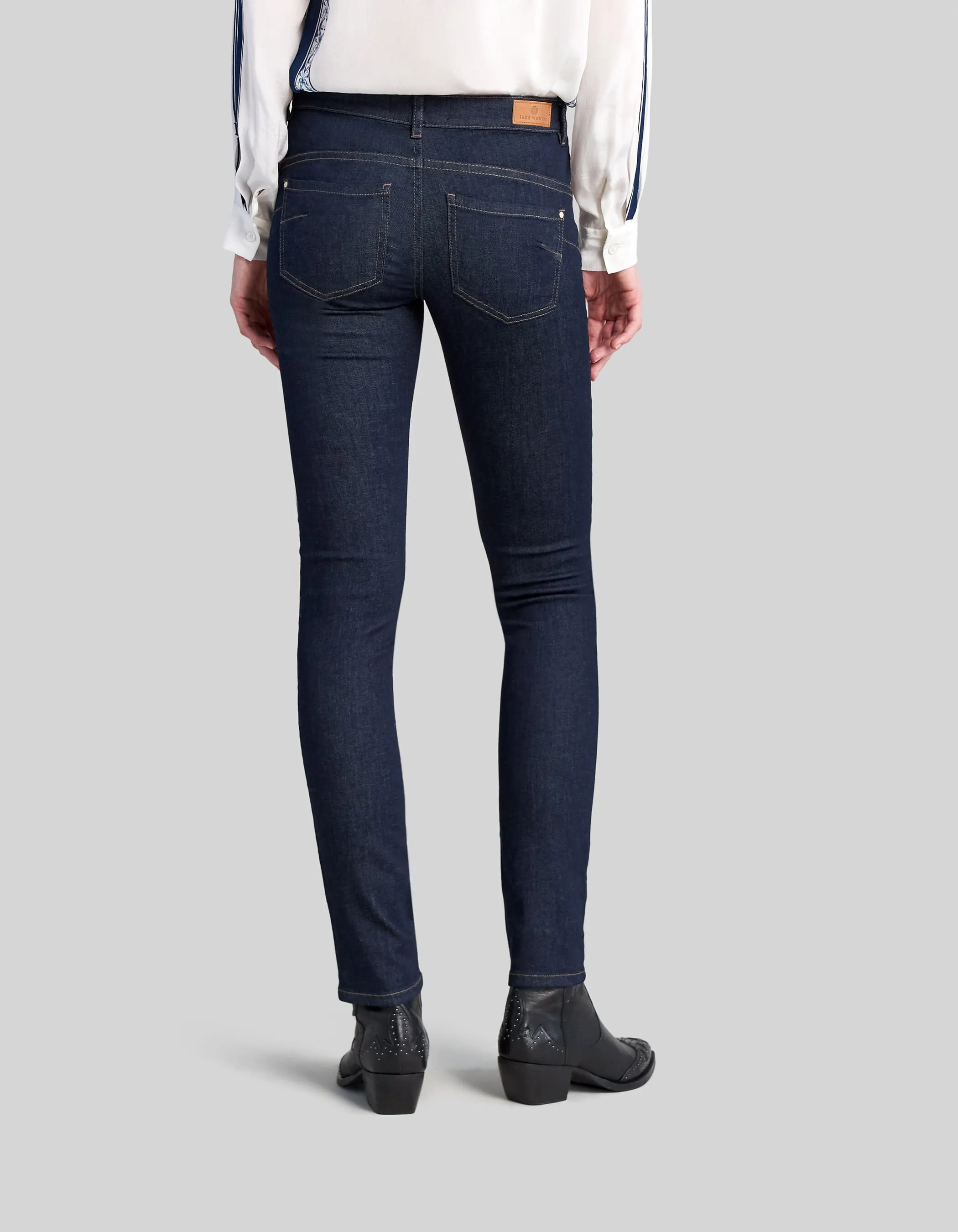 Jean SLIM taille basse brut femme