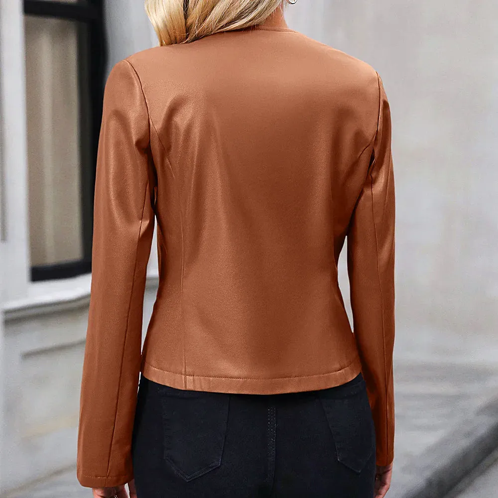 Joy - blouson de moto en cuir pour femme