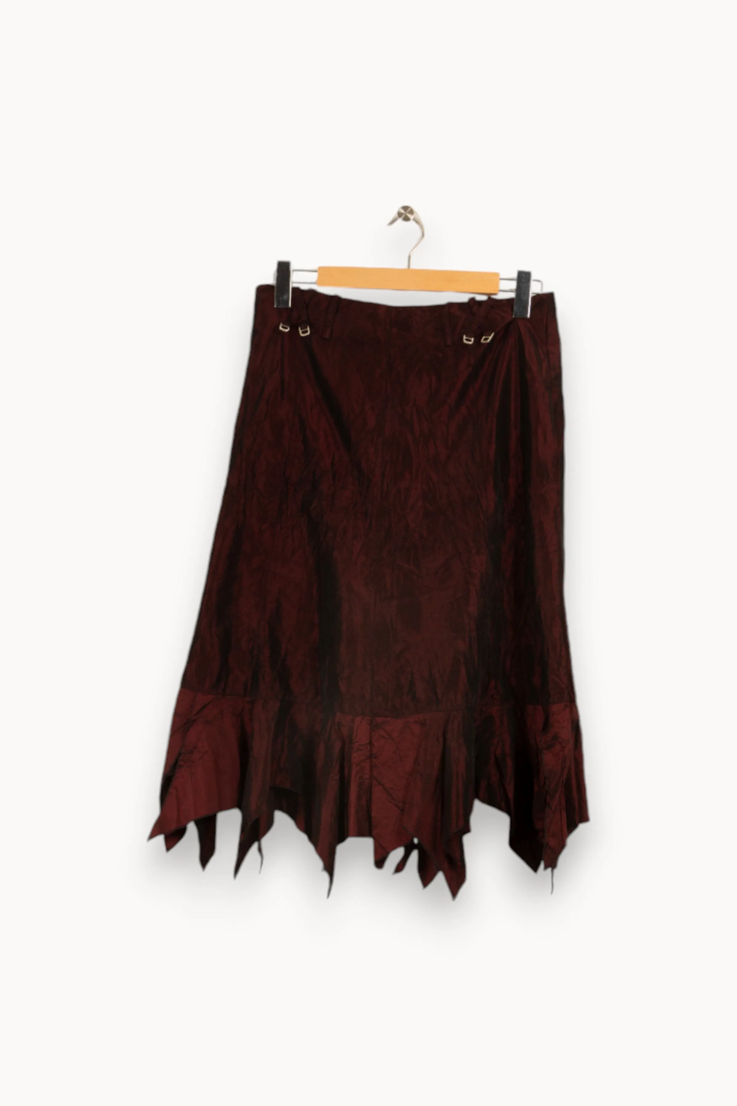 Jupe bordeaux satinée - Taille XL/42