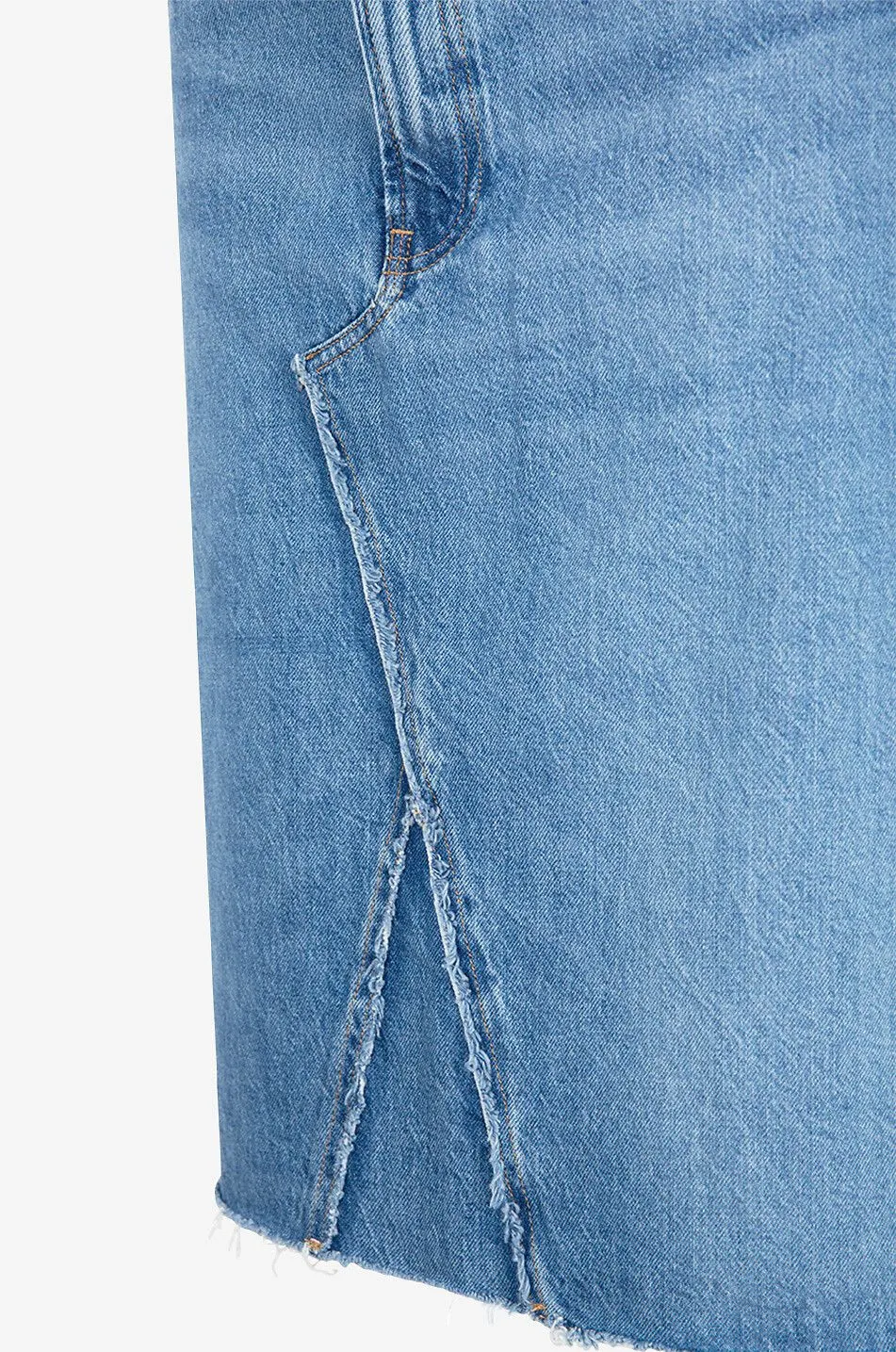 Jupe courte en denim de coton recyclé Deconstructes Mabel