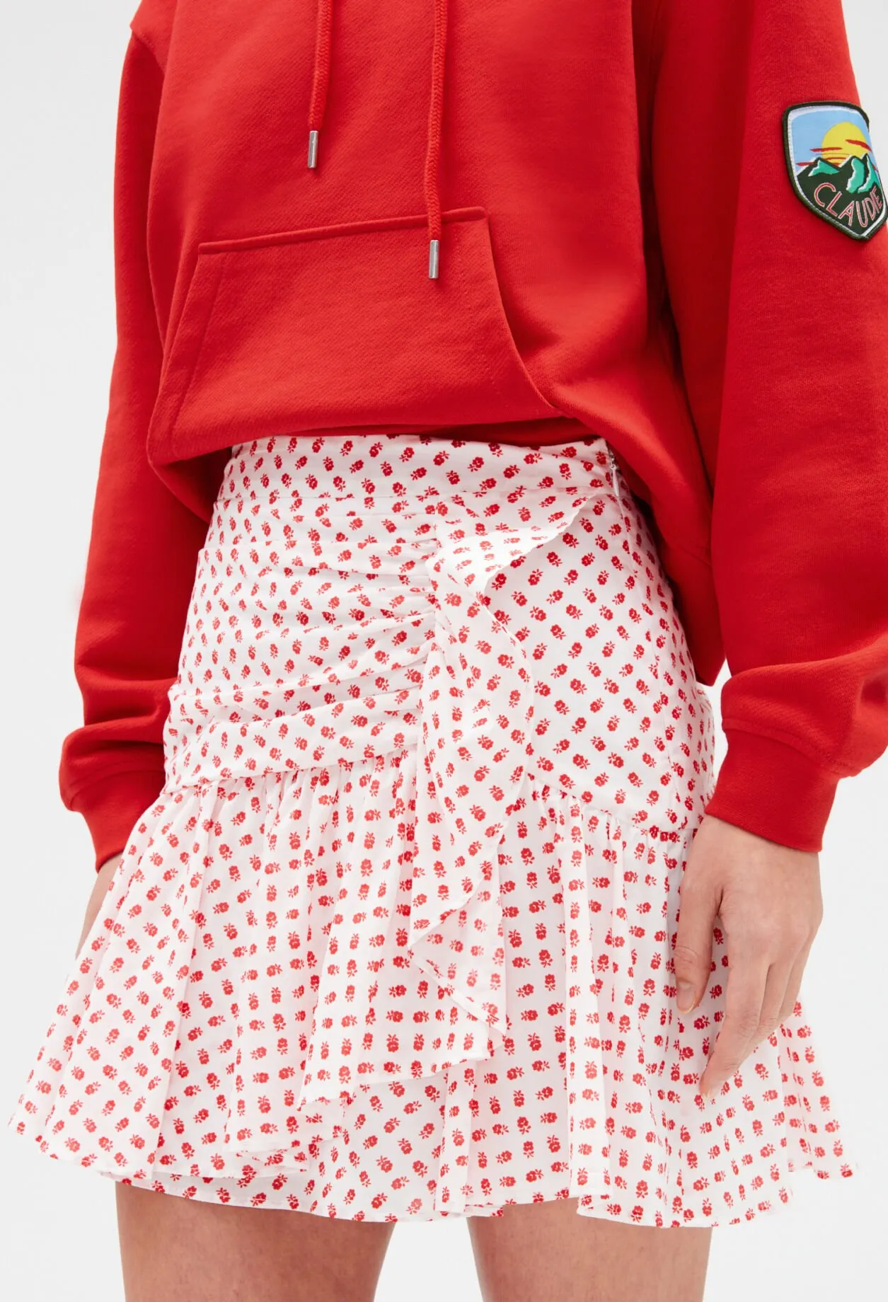 Jupe courte volants | Claudie FR