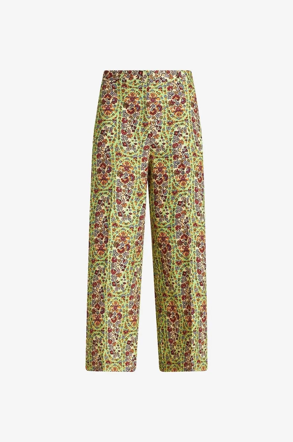 Jupe-culotte en coton Paisley Micro Flowers