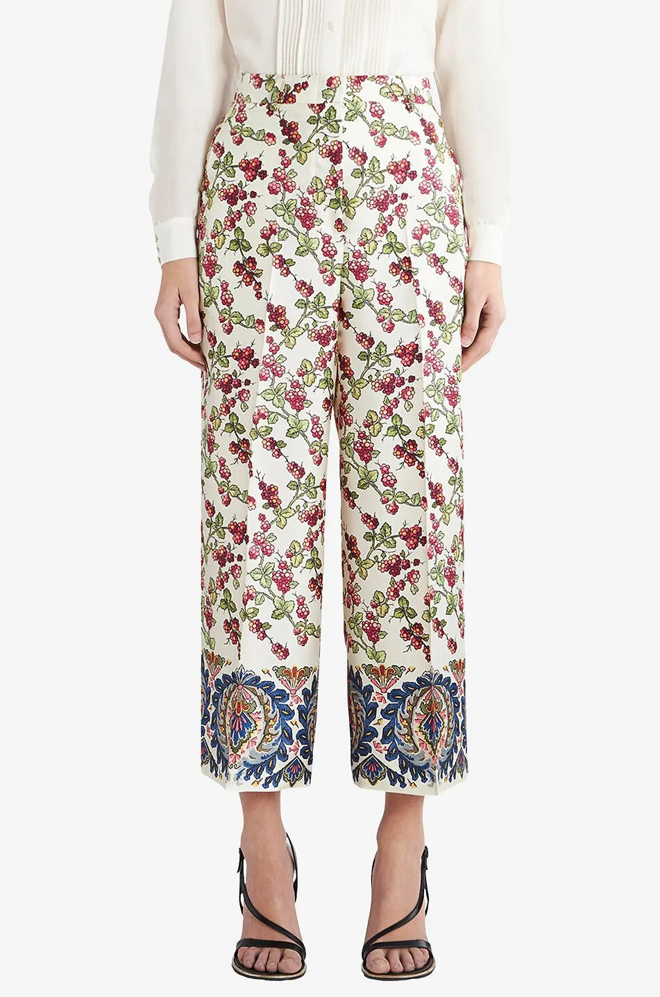 Jupe-culotte en soie Berries