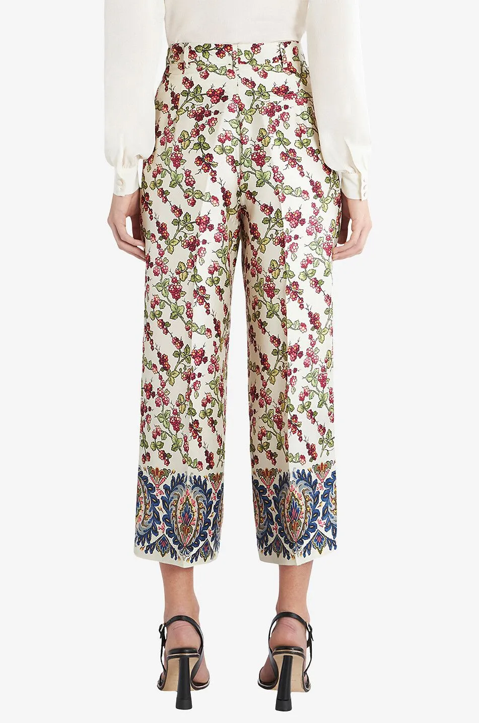 Jupe-culotte en soie Berries