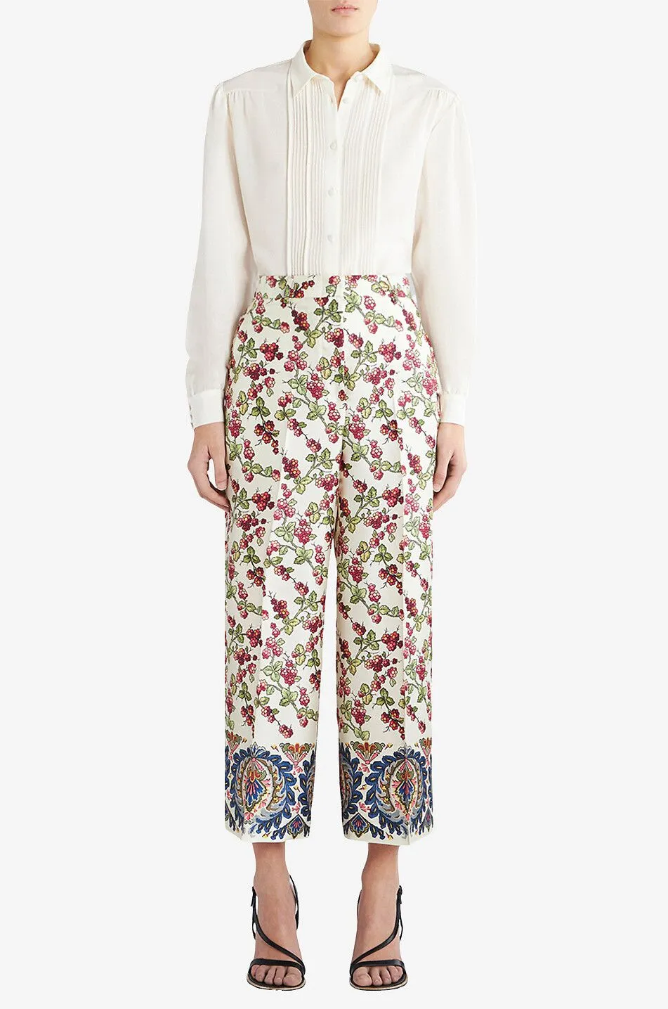 Jupe-culotte en soie Berries