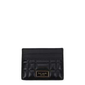 Kate Spade Document Holder Femmes en cuir noir