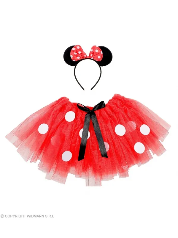 Kit Souris pour fille (tutu, oreilles) 3/4 ans