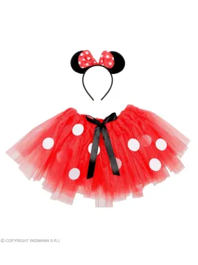 Kit Souris pour fille (tutu, oreilles) 3/4 ans