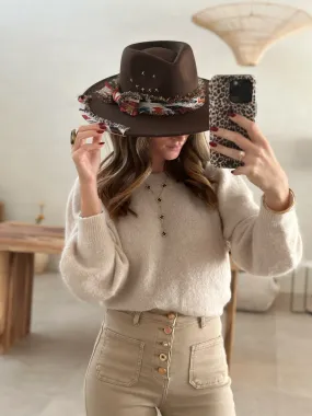 Le chapeau Tassiana marron