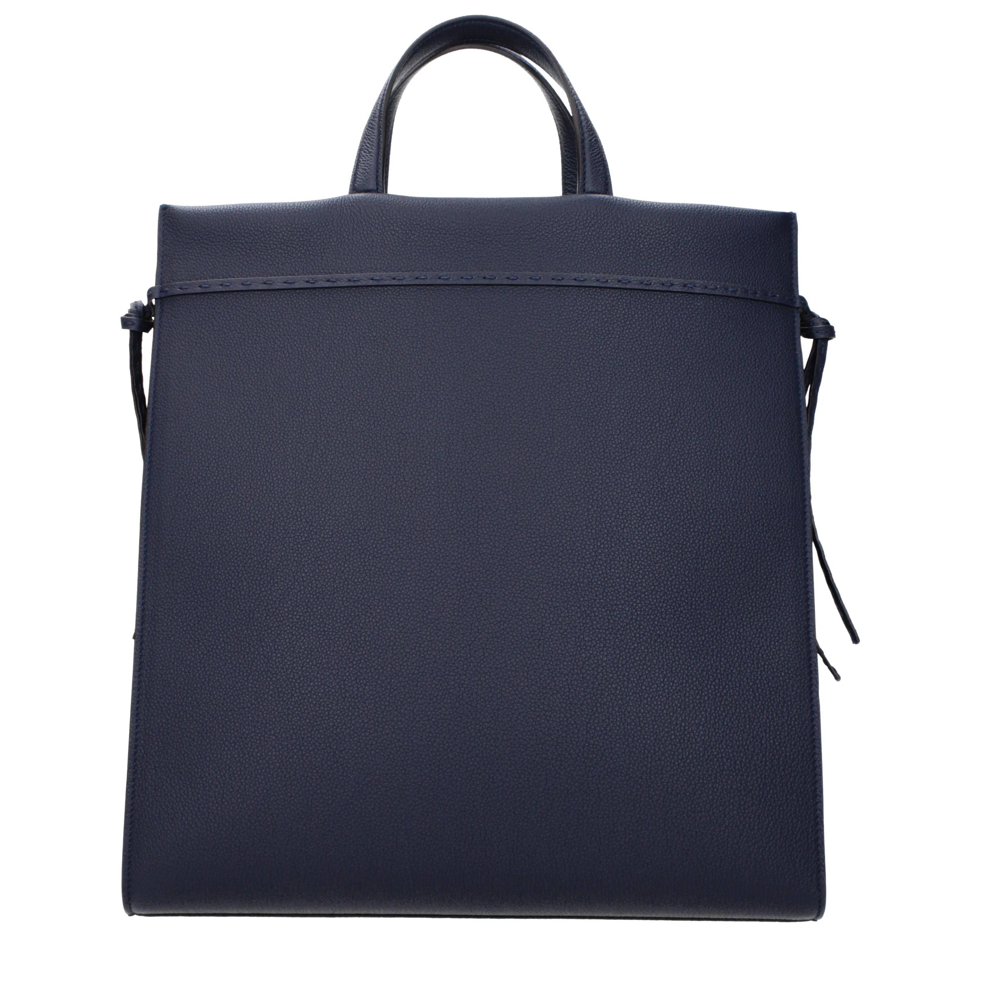 Les sacs à main Fendi vont à l'homme en cuir bleu / bleu foncé