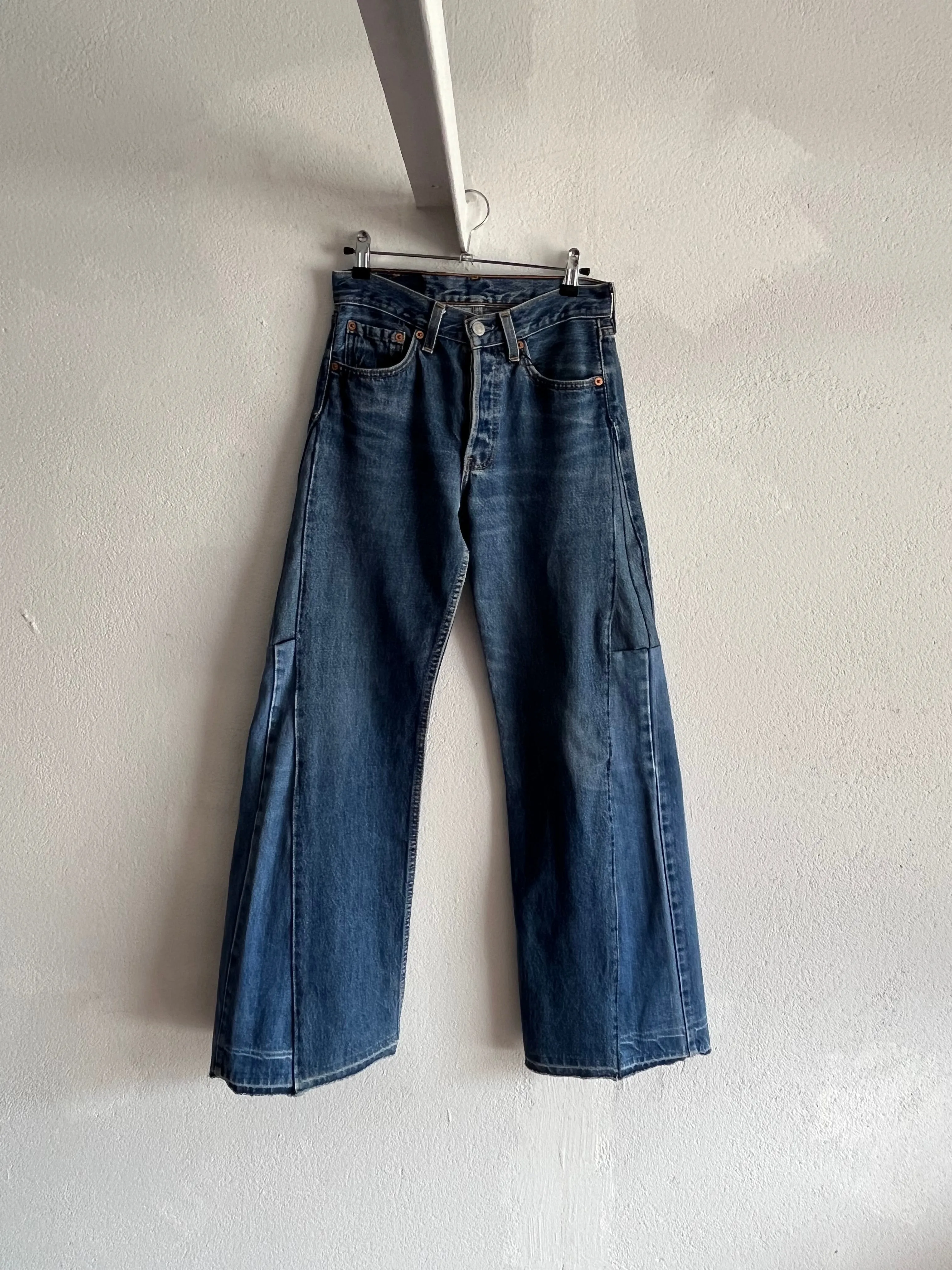 Levi's 501 STUDENT upcyclé W27L32 Made in USA 90s