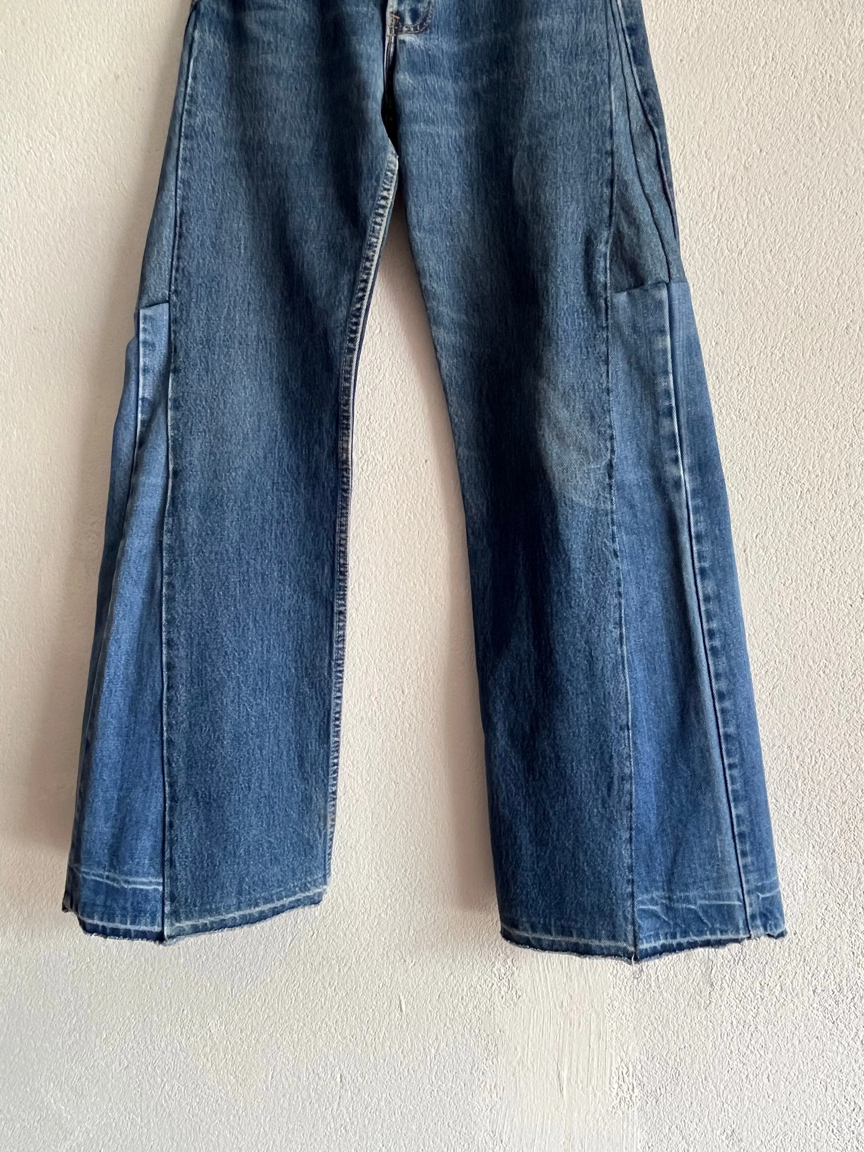 Levi's 501 STUDENT upcyclé W27L32 Made in USA 90s