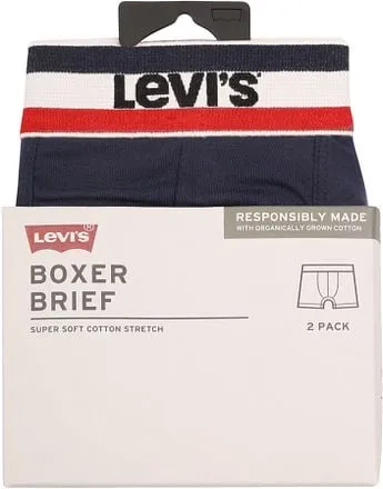 Levi's Boxer-shorts Brief Lot de 2 Marine Gris 701223908-002