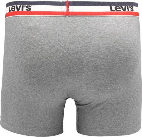 Levi's Boxer-shorts Brief Lot de 2 Marine Gris 701223908-002