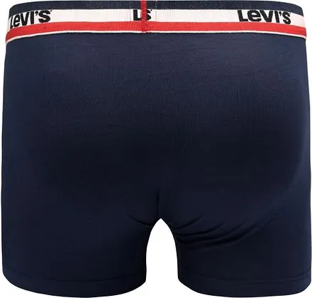 Levi's Boxer-shorts Brief Lot de 2 Marine Gris 701223908-002