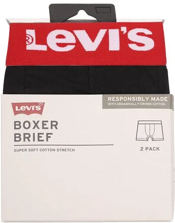 Levi's Boxer-shorts Brief Lot de 2 Noir 701222842-008 comman