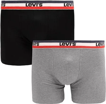 Levi's Boxer-shorts Brief Lot de 2 Noir Gris 701223908-003 c